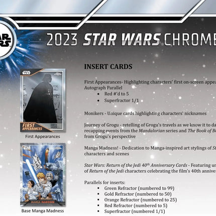 Topps - 2023 Chrome Star Wars - Hobby Box - The Card Vault
