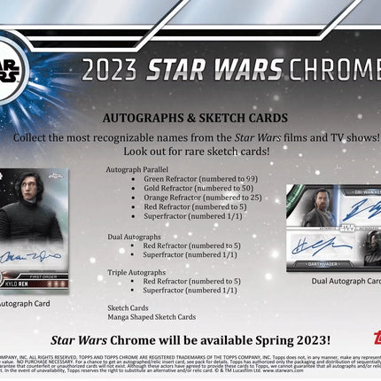 Topps - 2023 Chrome Star Wars - Hobby Box - The Card Vault