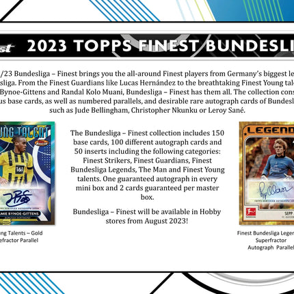Topps - 2023 Finest Bundesliga Football (Soccer) - Hobby Box - The Card Vault