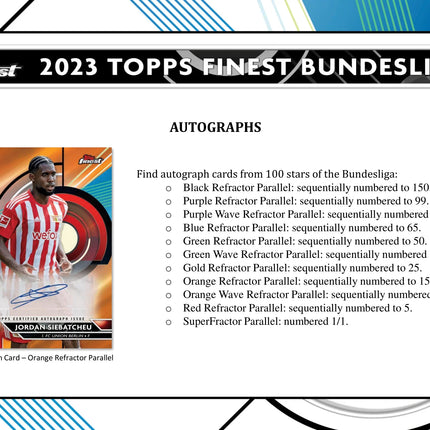 Topps - 2023 Finest Bundesliga Football (Soccer) - Hobby Box - The Card Vault