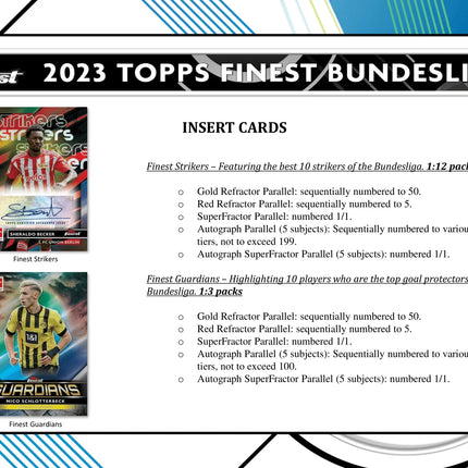 Topps - 2023 Finest Bundesliga Football (Soccer) - Hobby Box - The Card Vault