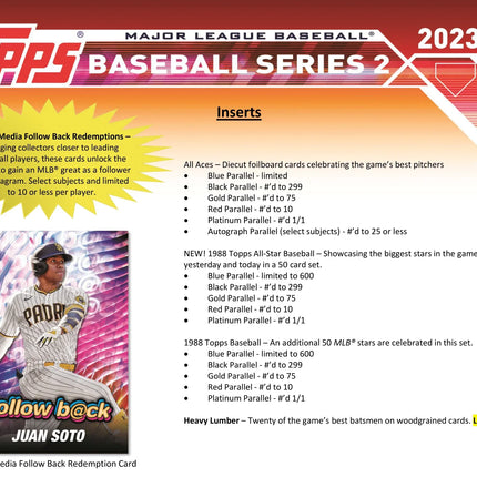 Topps - 2023 Series 2 Baseball (MLB) - Hanger Box - The Card Vault