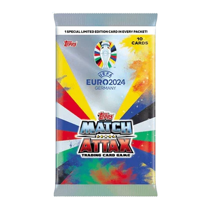 Topps - UEFA Euro 2024 Football (Soccer) Match Attax - Premium Pro Pack Box (10 Packs) - The Card Vault