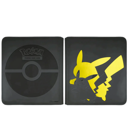 Ultra Pro - 12-Pocket Zip Pro Binder - Pokemon Elite Series Pikachu - The Card Vault