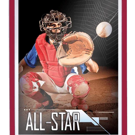 Ultra Pro - 3 x 4 Inch Red Border Toploader 25 Pack - 35pt - The Card Vault