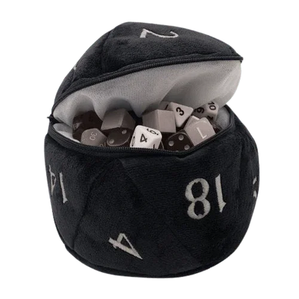 Ultra Pro - D20 Plush Dice Bag - Black - The Card Vault