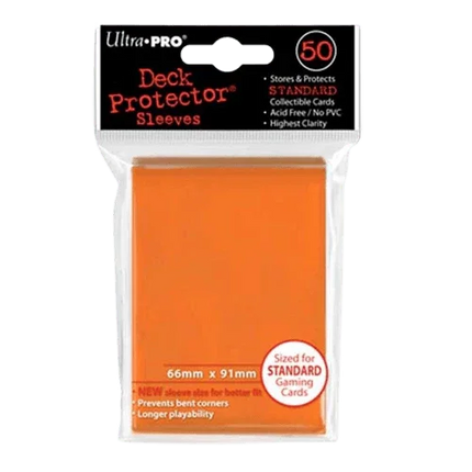 Ultra Pro - Standard Card Sleeves 50pk - Orange - The Card Vault