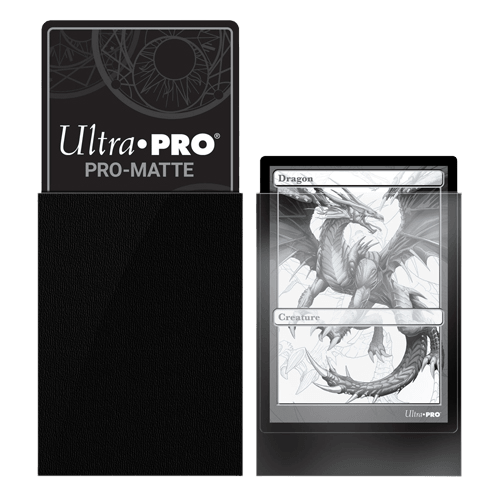 Ultra Pro - Standard Pro Matte Card Sleeves 50pk - Black - The Card Vault
