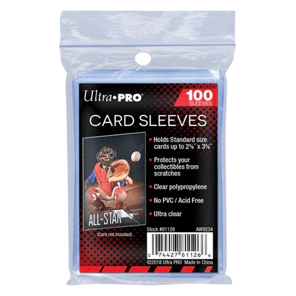 Ultra Pro - Standard Soft Sleeves 100pk - The Card Vault