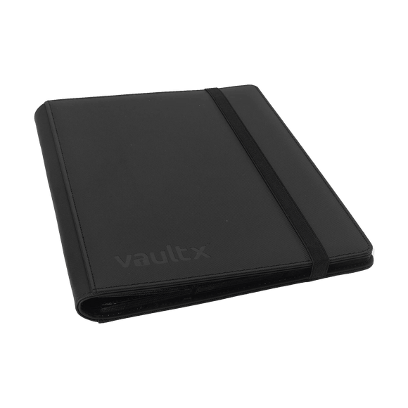 Vault X 9-Pocket Exo-Tec® Strap Binder - Black - The Card Vault