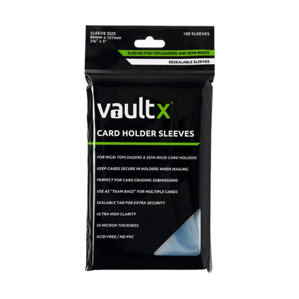 Vault X Card Holder Sleeves (100 Pack) - The Card Vault