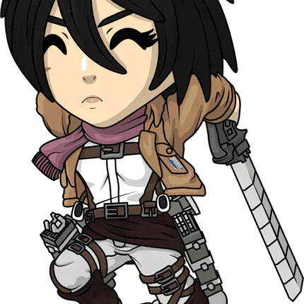 Youtooz - Attack on Titan - Attacking Mikasa Vinyl Figure #6 - The Card Vault