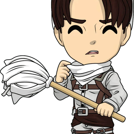 Youtooz - Attack on Titan - Cleaning Levi Vinyl Figure #8 - The Card Vault