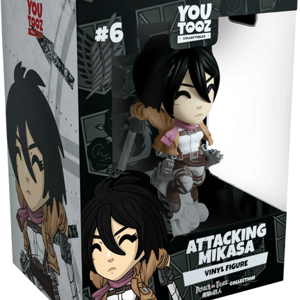 Youtooz - Attack on Titan - Attacking Mikasa Vinyl Figure #6 - The Card Vault