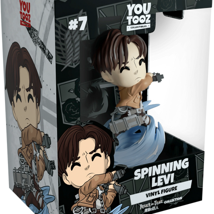 Youtooz - Attack on Titan - Spinning Levi Vinyl Figure #7 - The Card Vault