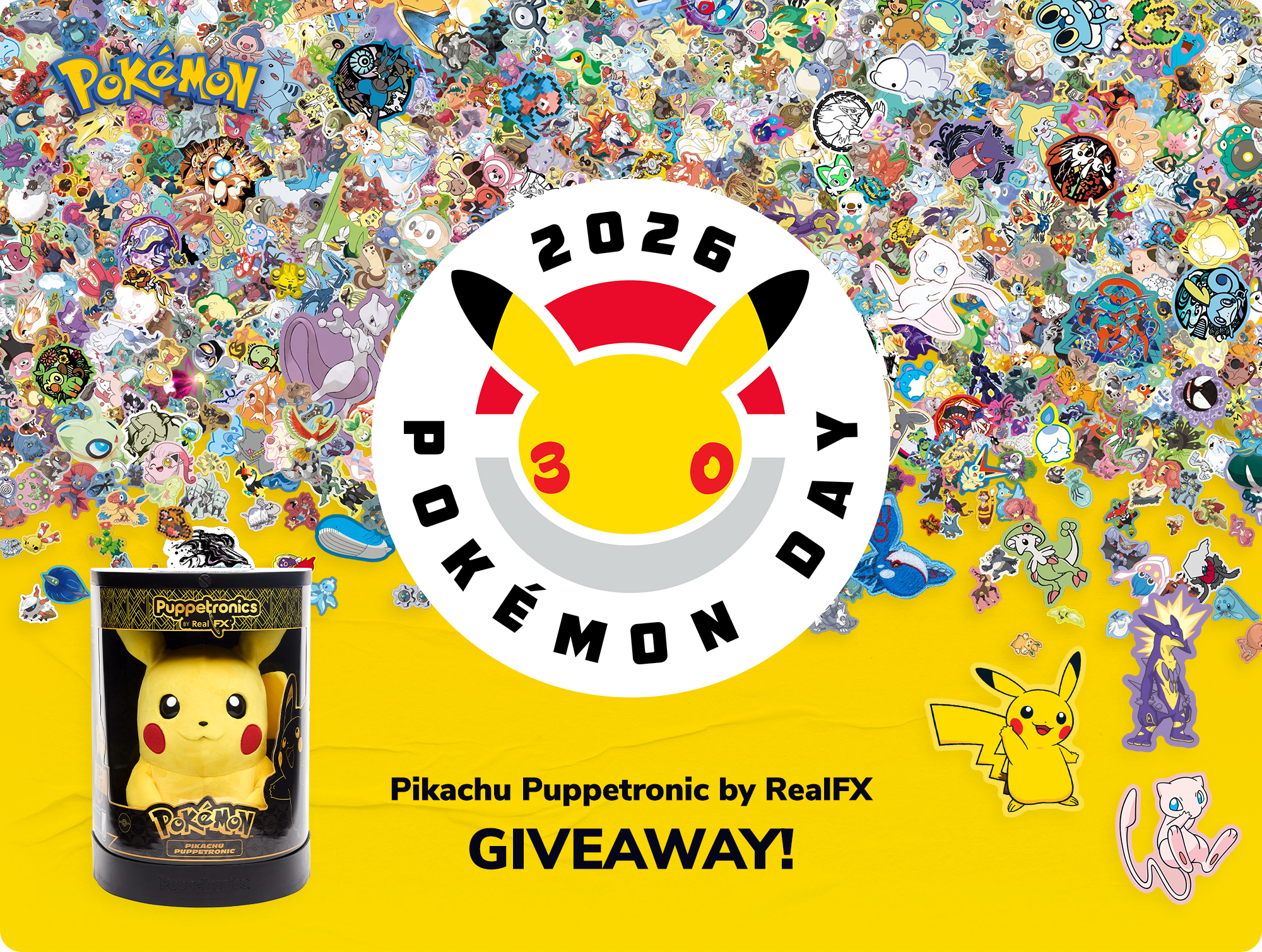 Pokémon Day 2026 Celebration + Exclusive Pikachu Puppetronic Giveaway!