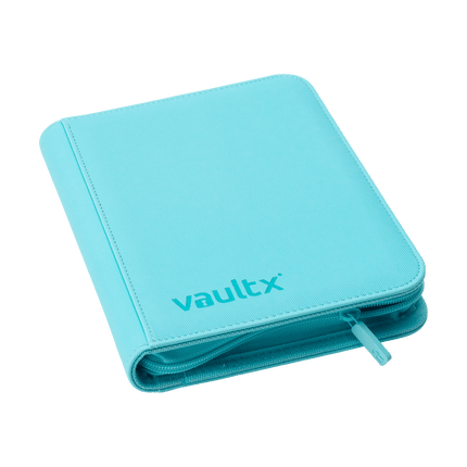 Vault X - 4-Pocket Exo-Tec® Zip Binder - Pastel Blue