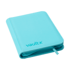 Vault X - 4-Pocket Exo-Tec® Zip Binder - Pastel Blue