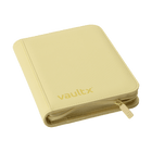 Vault X - 4-Pocket Exo-Tec® Zip Binder - Pastel Yellow