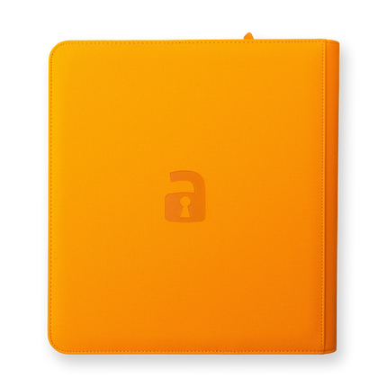 Vault X - 12-Pocket Exo-Tec® Zip Binder - Neon Orange