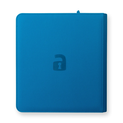 Vault X - 12-Pocket Exo-Tec® Zip Binder - Neon Blue