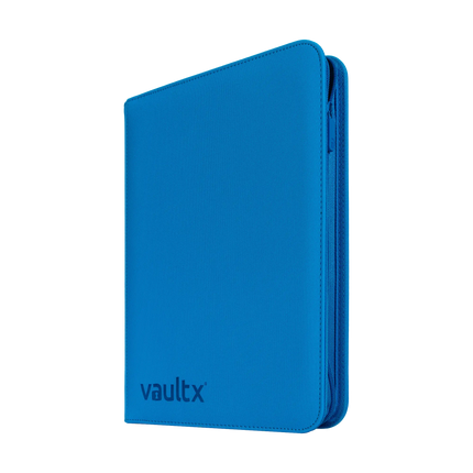Vault X - 9-Pocket Exo-Tec® Zip Binder - Neon Blue
