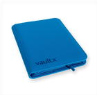 Vault X - 9-Pocket Exo-Tec® Zip Binder - Neon Blue