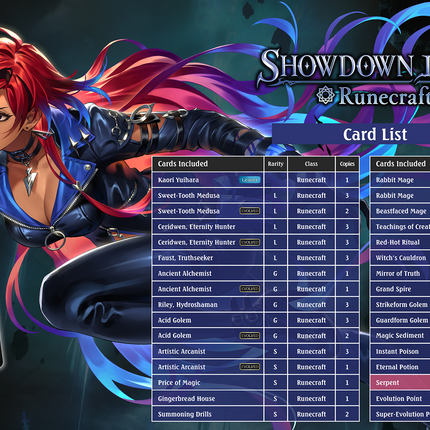Shadowverse: Evolve - Showdown Deck - Runecraft