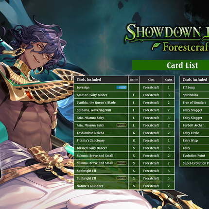Shadowverse: Evolve - Showdown Deck - Forestcraft