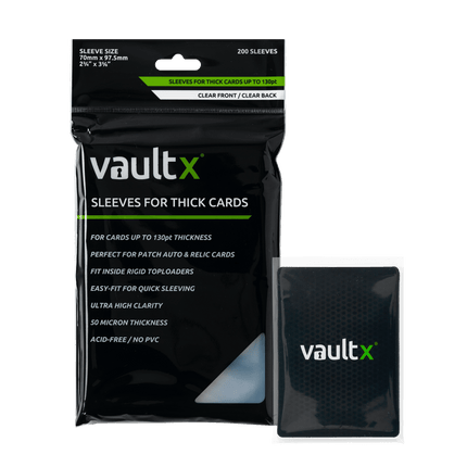 Vault X - Card Sleeves for Thick Cards (200 Pack)