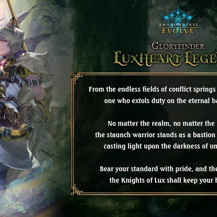 Shadowverse: Evolve - Gloryfinder - Luxheart Legends Starter Deck