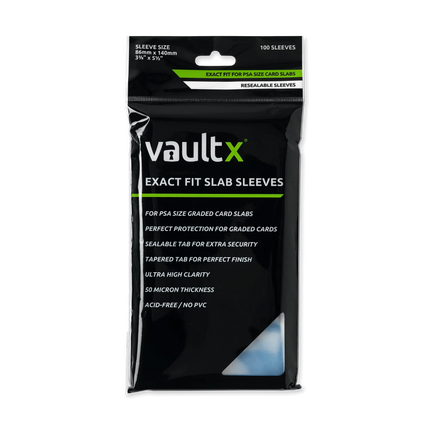 Vault X - Exact Fit Slab Sleeves PSA (100 Pack)