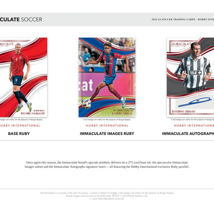 Panini - 2023/24 Immaculate Football (Soccer) - International Hobby Box