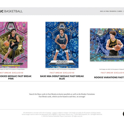 Panini - 2023/24 Mosaic Fast Break Basketball (NBA) - Hobby Box