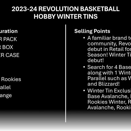 Panini - 2023/24 Revolution Basketball (NBA) - Winter Tin