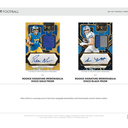 Panini - 2023 Select American Football (NFL) - Hybrid H2 Box