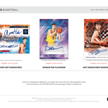 Panini - 2024/25 Hoops Basketball (NBA) - Hobby Box