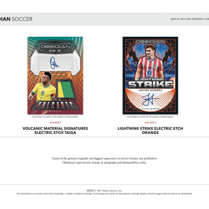 Panini - 2024/25 Obsidian Football (Soccer) - Hobby Box