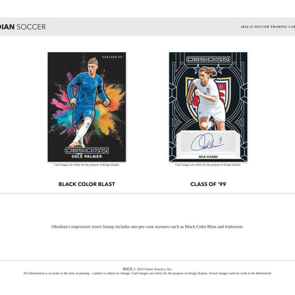 Panini - 2024/25 Obsidian Football (Soccer) - Hobby Box