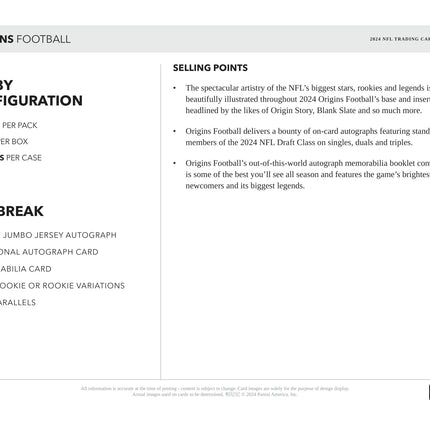 Panini - 2024 Origins American Football (NFL) - Hobby Box