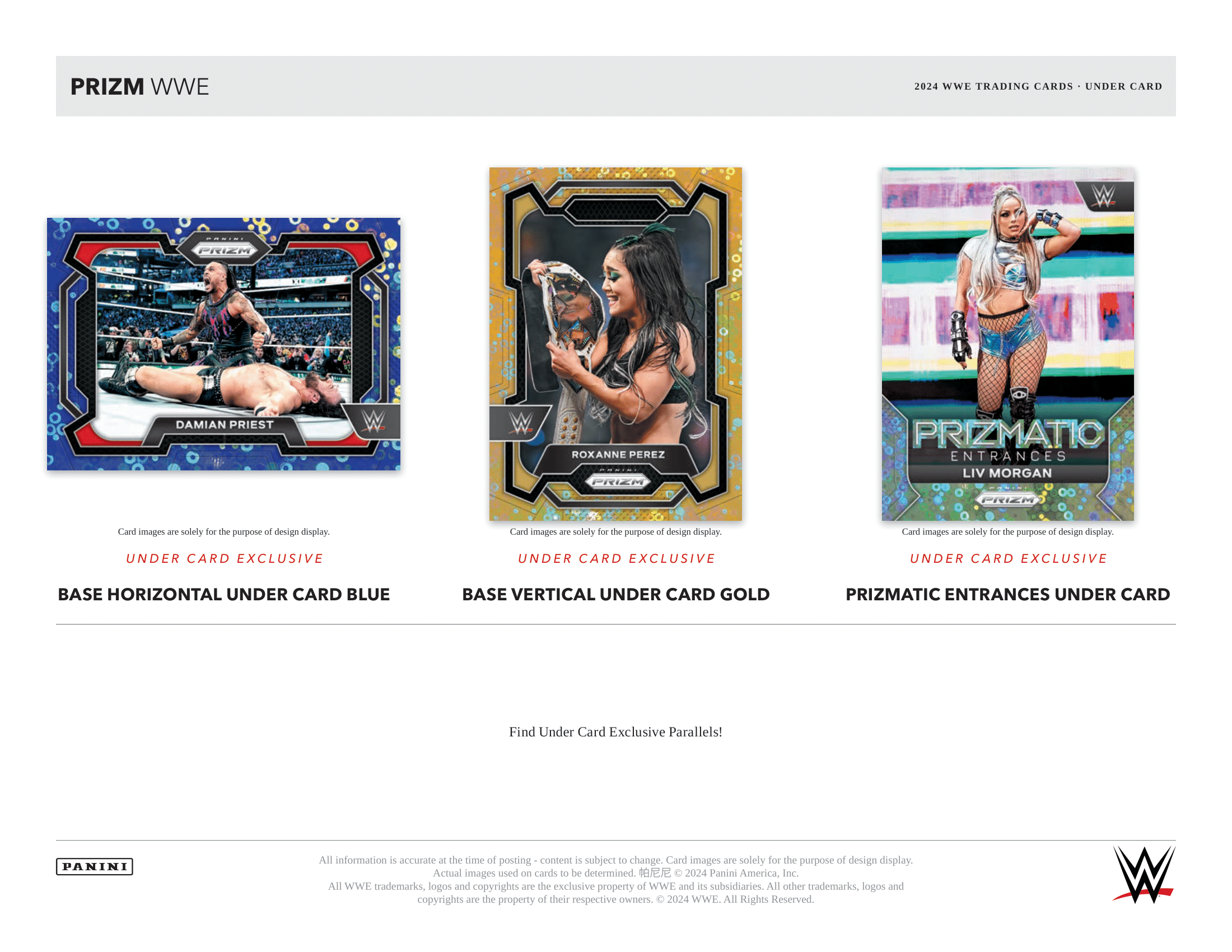 Panini - 2024 Prizm WWE Wrestling Under Card - Hobby Box