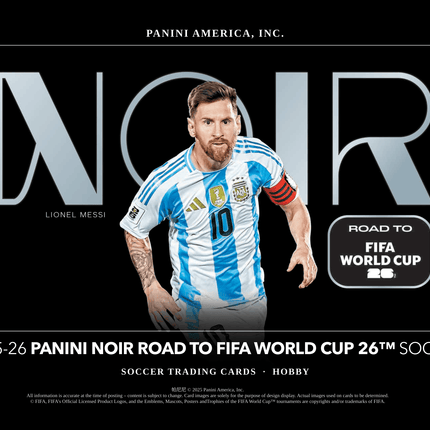 Panini - 2025/26 Noir Road To World Cup Football (Soccer) - Hobby Box