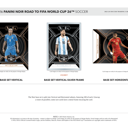 Panini - 2025/26 Noir Road To World Cup Football (Soccer) - Hobby Box