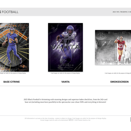 Panini - 2025 Black American Football (NFL) - Hobby Box