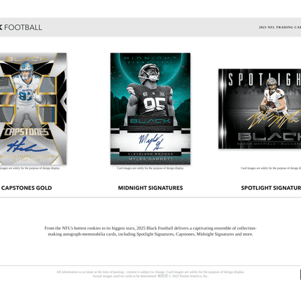 Panini - 2025 Black American Football (NFL) - Hobby Box