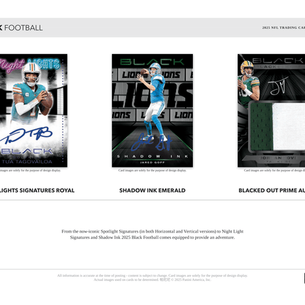 Panini - 2025 Black American Football (NFL) - Hobby Box