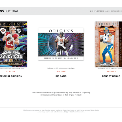 Panini - 2025 Origins American Football (NFL) - International Blaster Box