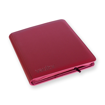 Vault X - 12-Pocket Exo-Tec® Zip Binder - Metallic Red