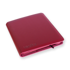 Vault X - 12-Pocket Exo-Tec® Zip Binder - Metallic Red
