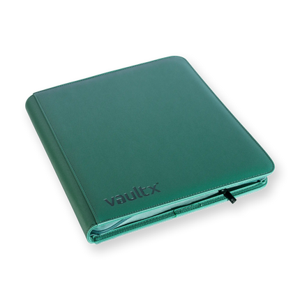 Vault X - 12-Pocket Exo-Tec® Zip Binder - Metallic Green